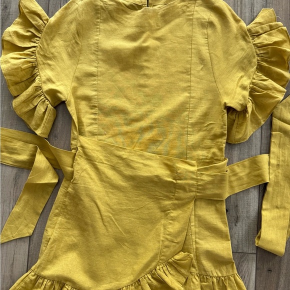 Storets Yellow Dress with Ruffle Sleeves - Picture 5 of 6